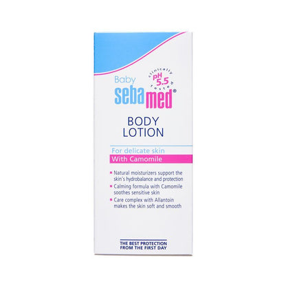Sebamed Baby Body Lotion, PH 5.5, Camomile & Allantoin, Dermatalogically Tested, Sensitive Skin (100ml)