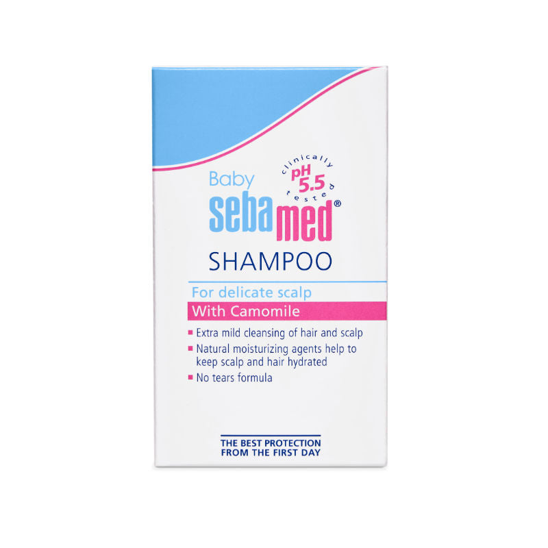 Sebamed Baby Shampoo, PH 5.5, Camomile, Natural Moisturiser, No Tears Formula, For Delicate Scalp (50ml)