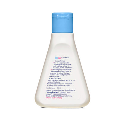 Sebamed Baby Shampoo, PH 5.5, Camomile, Natural Moisturiser, No Tears Formula, For Delicate Scalp (50ml)