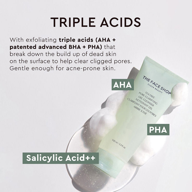The Face Shop Tea Tree Pore Clarifying Gel Cleanser 100ml