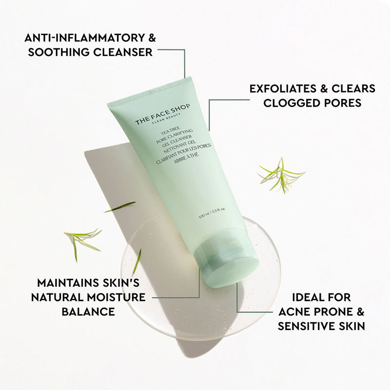 The Face Shop Tea Tree Pore Clarifying Gel Cleanser 100ml