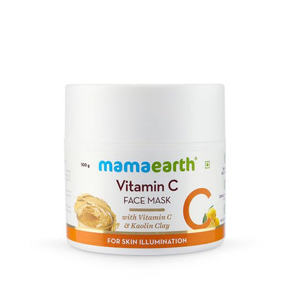 Mamaearth Vitamin C Face Mask With Vitamin C and Kaolin Clay for Skin Illumination - 100 g