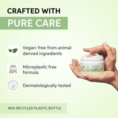 Wella Professionals Elements Renewing Sulfate & Paraben-Free Hair Mask For Frizz-Free Hair With Aloe Vera (150ml)